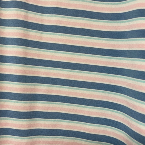 NWOT Peter Millar Polo short Sleeved Shirt Blue Stripe Size XL golf, designer - Picture 3 of 7